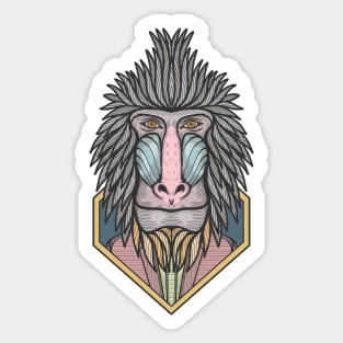 Mandrill Sticker